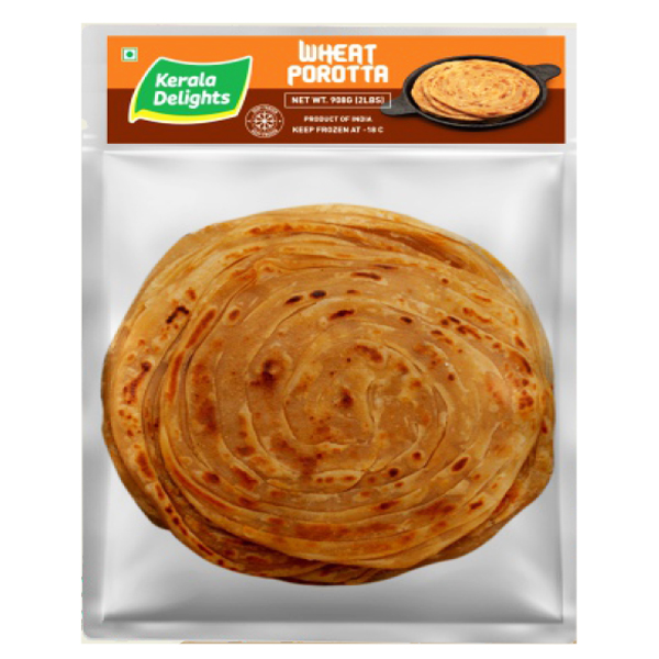 Kerala Delights Wheat Porotta 908gm Frozen